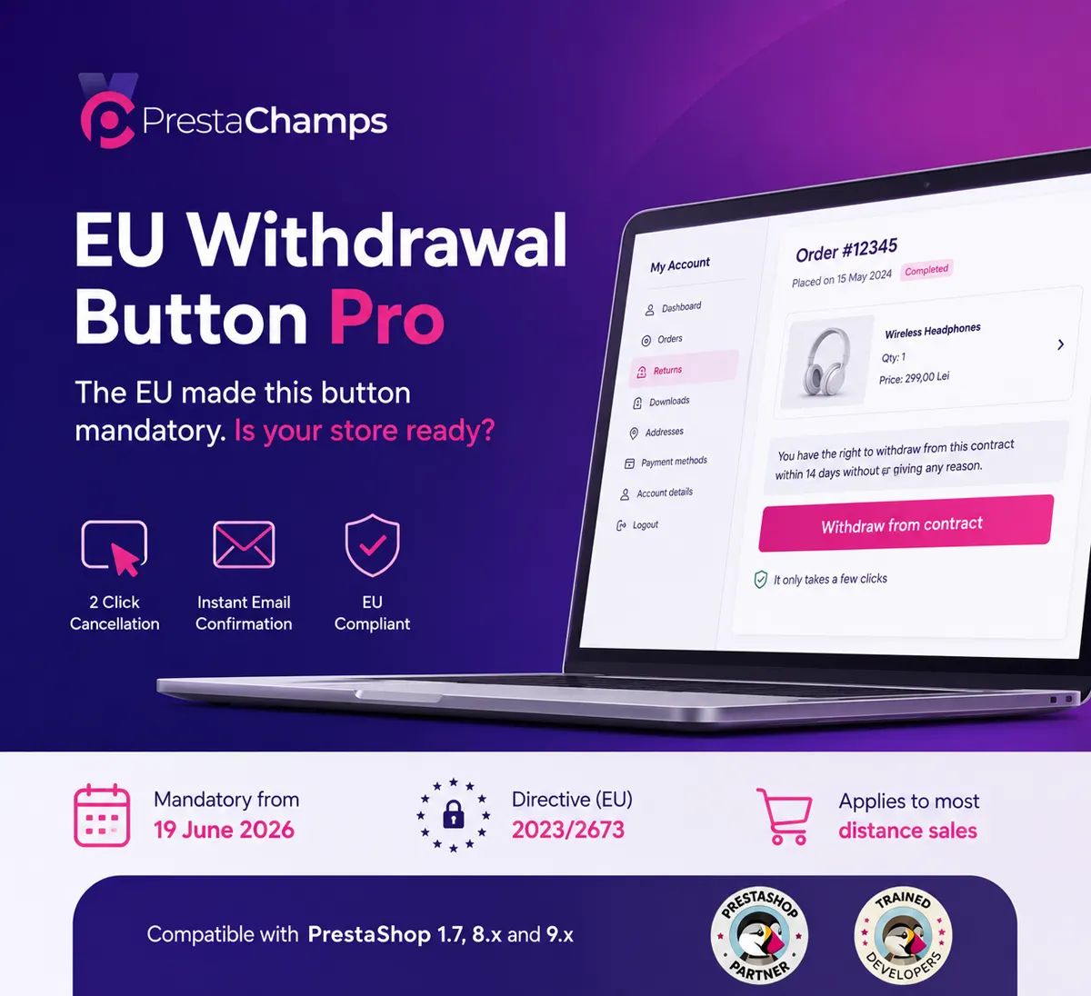 EU Withdrawal Button Pro