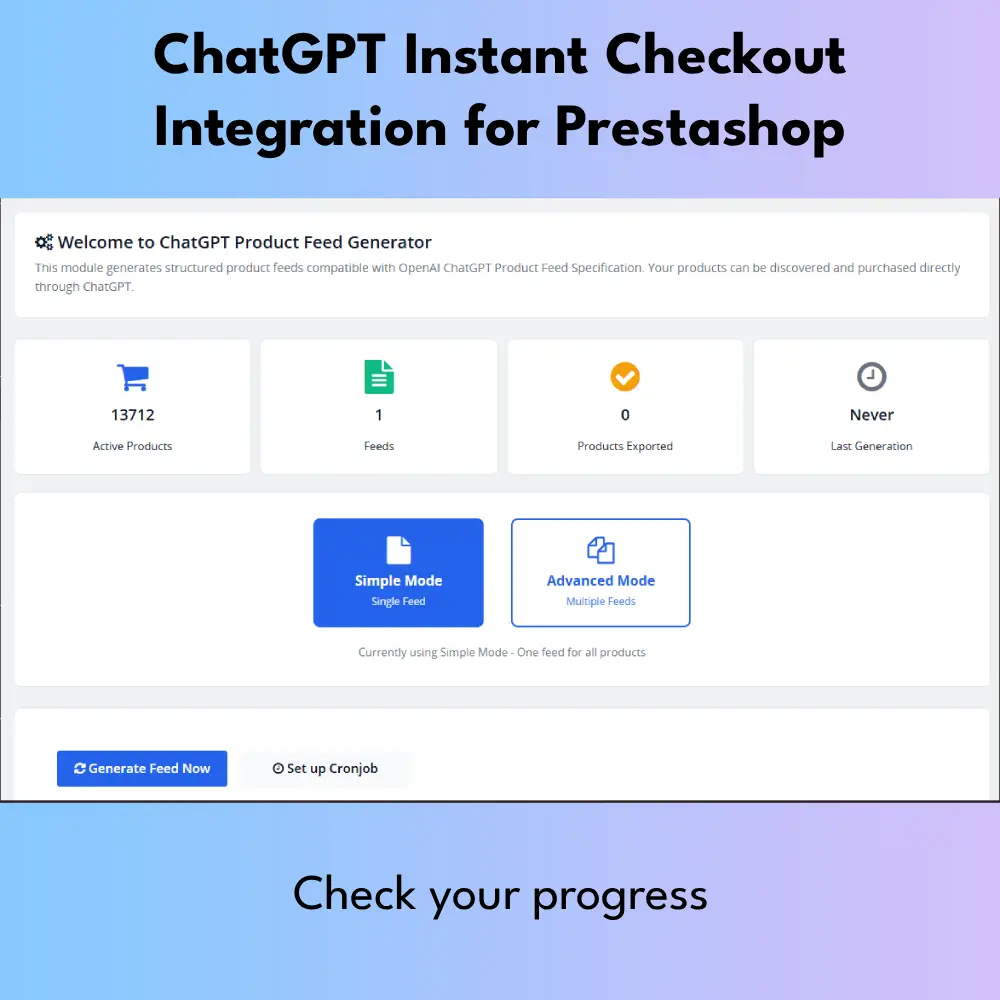 ChatGPT Instant Checkout integration with PrestaShop
