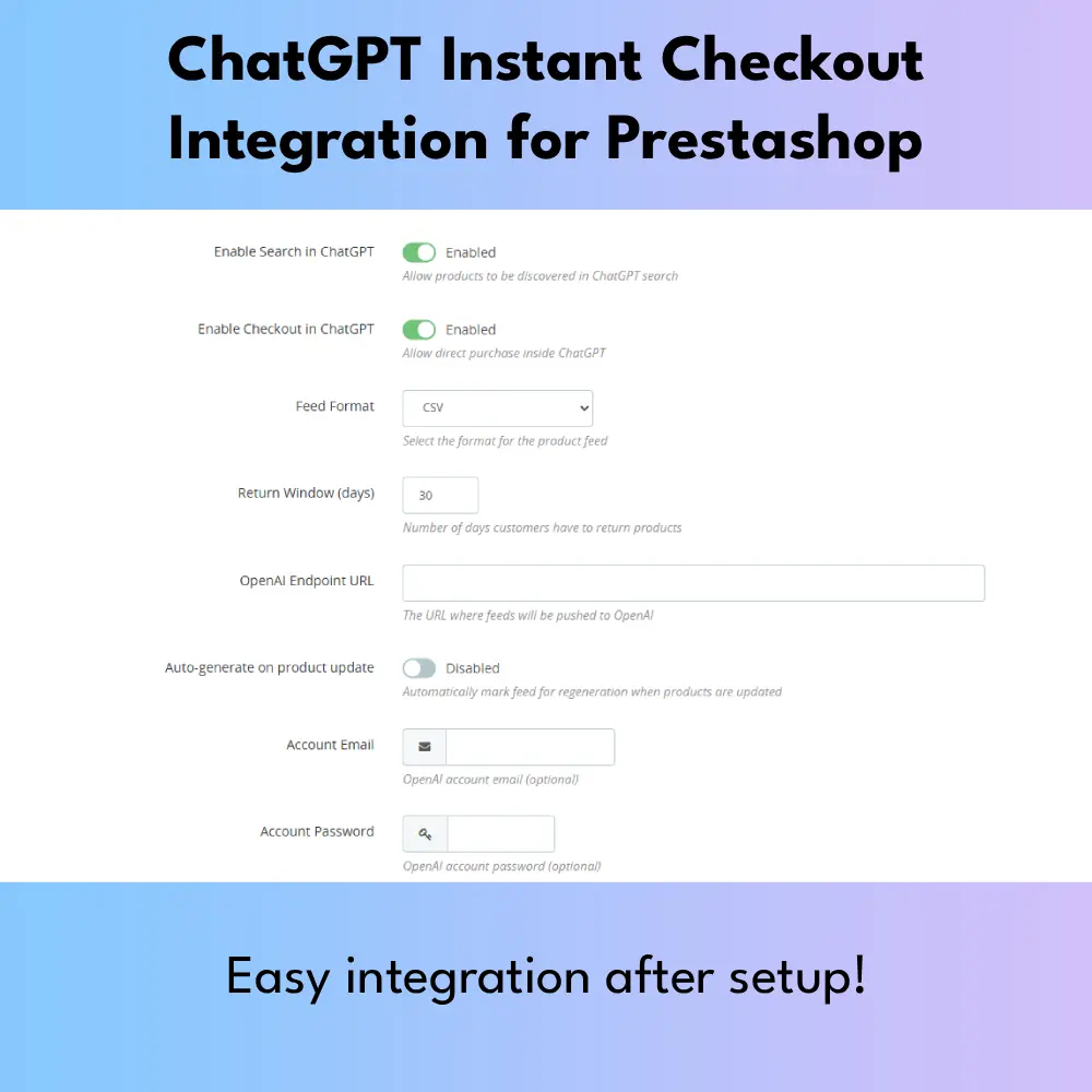 Seamless checkout flow inside ChatGPT conversation