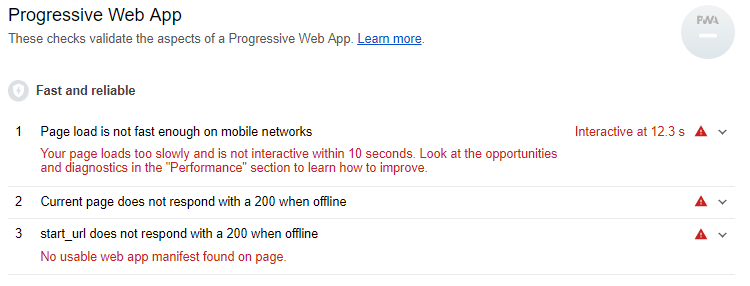 Progressive Web App