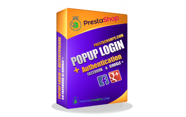 Module de PrestaShop de Connexion Social Pop-up