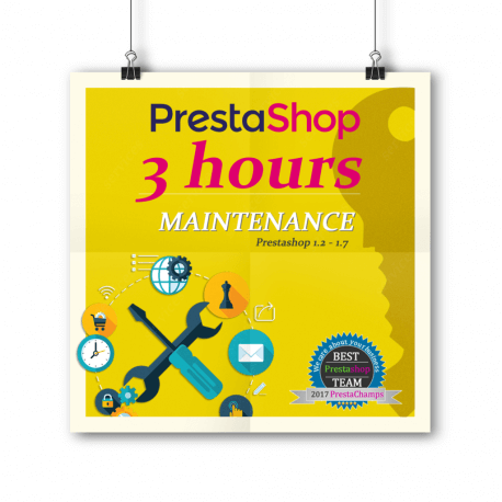 PrestaShop Maintenance - paquet de 3 heures